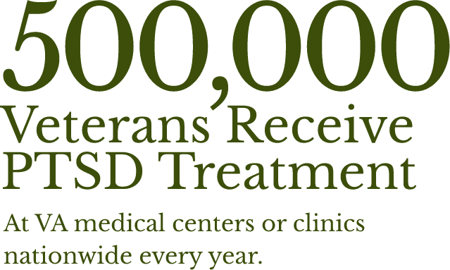 500,000 veterans receive ptsd treatment